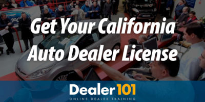 california auto dealer pre-licensing