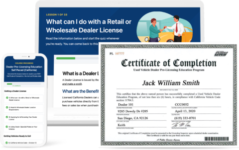 Get Your California Auto Dealer License – Dealer 101®